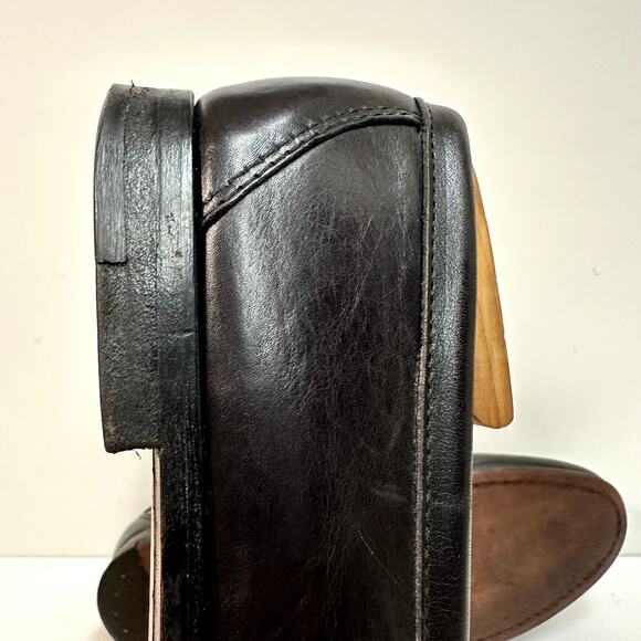 EUC Rancourt & Co x Cole Haan Tassel Loafer Moc Black Calf Made in Maine USA 9.5 main image 5